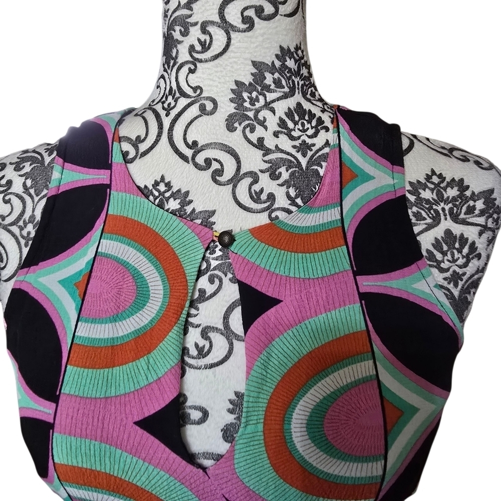 By Anthropologie Kenzie Asymmetrical Dress Size 6 - Picture 8 of 16